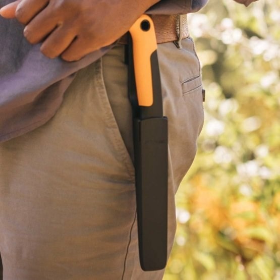 Fiskars 1062830 nożyk Czarny, Żółty Stałe ostrze noża
