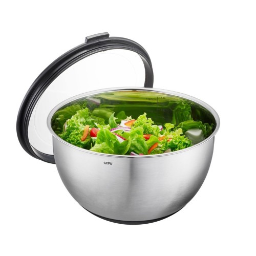 GEFU MUOVO Okrągły Miska 4,5 l Czarny, Stal nierdzewna 1 szt.