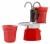 Bialetti kawiarka Mini Express czerwona 2tz + 2 filiżanki