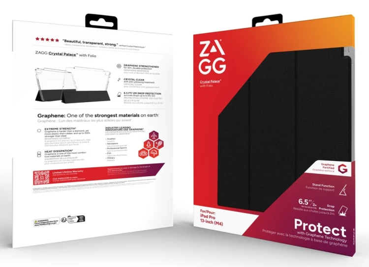 Etui ZAGG Crystal Palace Folio do iPad Pro 13" M4 (clear)