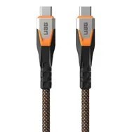 UAG SRGE - kabel USB-C - USB-C, USB 3.2 Gen2 240W/20Gbps, 75 cm (black/orange)
