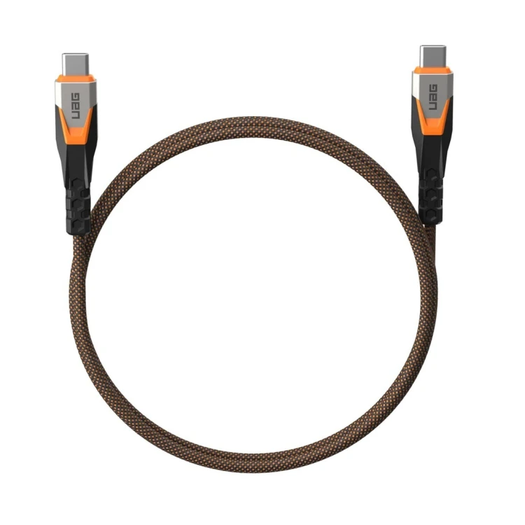 UAG SRGE - kabel USB-C - USB-C, USB 3.2 Gen2 240W/20Gbps, 75 cm (black/orange)