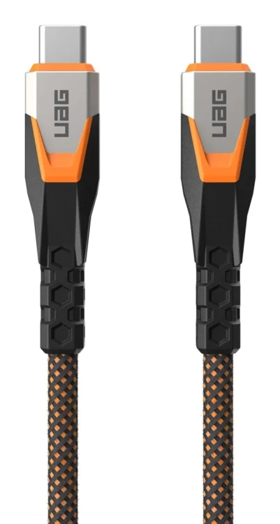 UAG SRGE - kabel USB-C - USB-C, USB 3.2 Gen2 240W/20Gbps, 75 cm (black/orange)