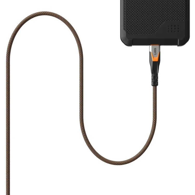 UAG SRGE - kabel USB-C - USB-C, USB 3.2 Gen2 240W/20Gbps, 75 cm (black/orange)