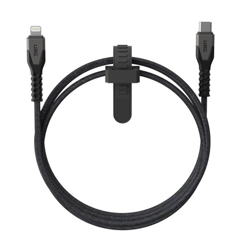 Kabel Urban Armor Gear Kevlar - 1,5 m - Błyskawica - USB C - Męski - Męski - Szary