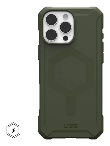 Etui UAG Urban Armor Gear Essential Armor MagSafe do Apple iPhone 16 Pro Max oliwkowy szary (przezroczysty)