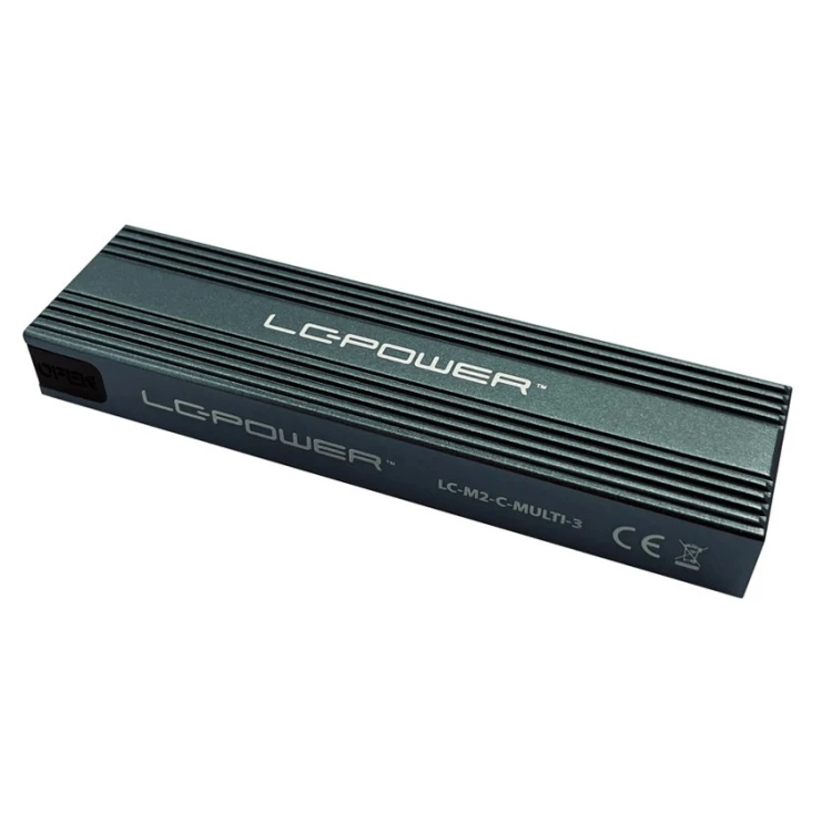 LC-Power LC-M2-C-MULTI-3 obudowa do dysków twardych Obudowa SSD Antracyt M.2