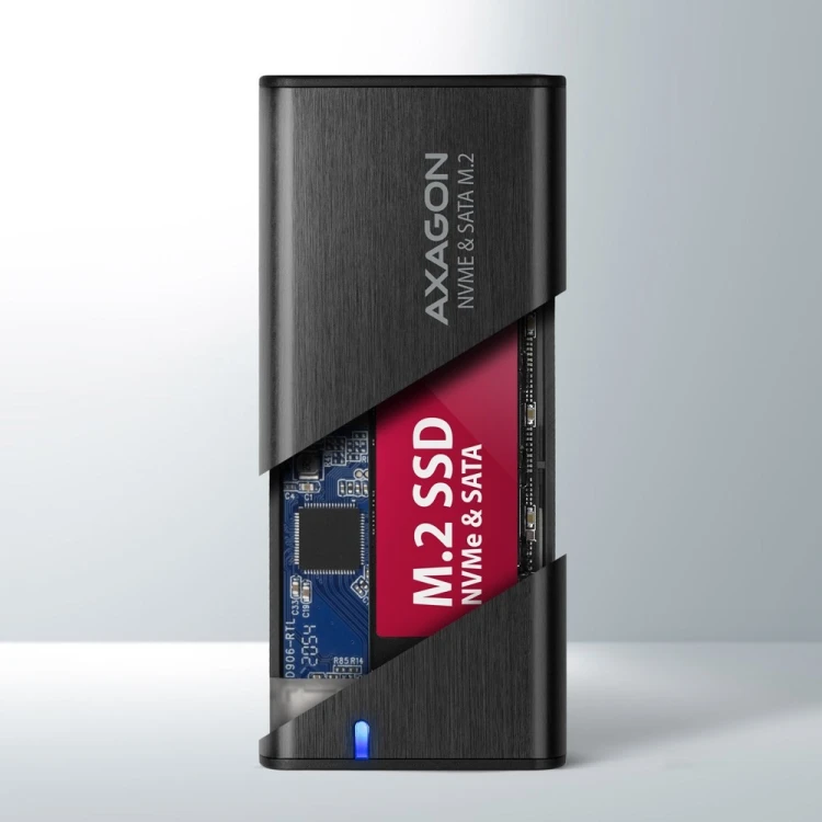 Axagon EEM2-SB2 obudowa do dysków twardych Obudowa SSD Czarny M.2