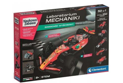 Clementoni Naukowa Zabawa - Laboratorium mechaniki: Samochód wyścigowy