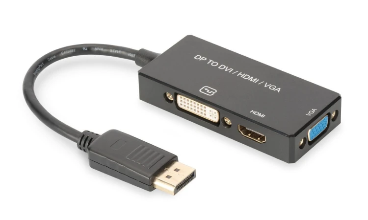 Digitus Kabel konwertujący DisplayPort 3 w 1