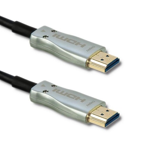 Qoltec 50474 kabel HDMI 30 m HDMI Typu A (Standard) Czarny, Srebrny