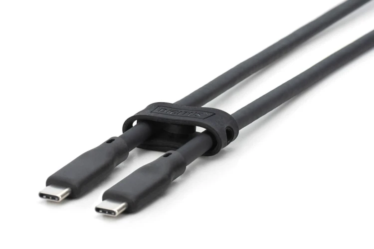 Digitus Kabel silikonowy USB, USB 5 Gb/s, 2 m, czarny
