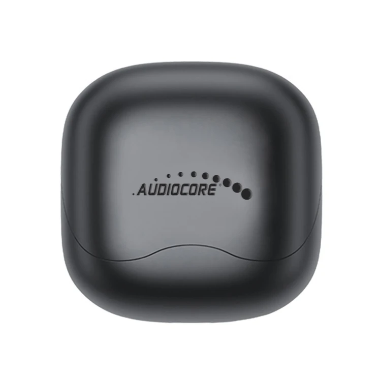 Słuchawki bezprzewodowe Audiocore, hybrydowe ANC, ENC, 6 mikrofonów, etui ładujące, Tuya, AC591 PRO