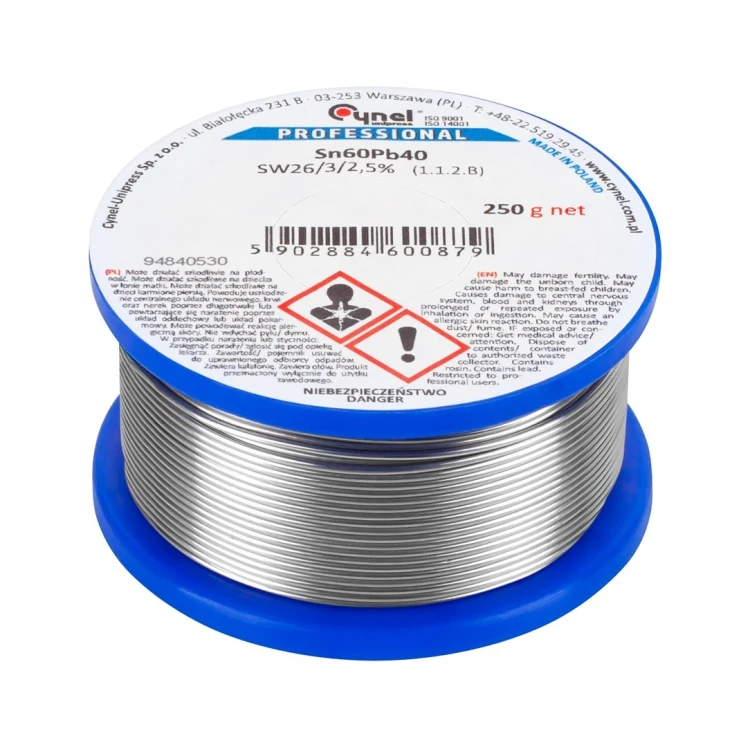 CYNA SZPULA 2.0mm  250g Sn60Pb40