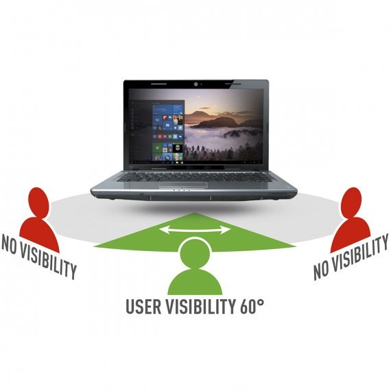 Mobilis 016403 filtr do ekranu 35,6 cm (14") Laptop Bezramkowy filtr prywatności na wyswietlacz