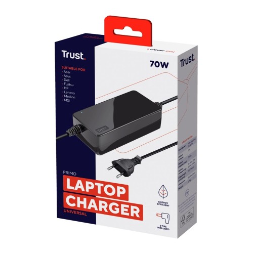 Trust Primo adapter zasilający/ inwentor Wewnętrzna 70 W Czarny