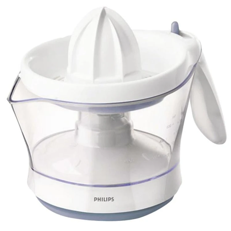 Philips Viva Collection Wyciskarka do cytrusów — 25W/0,6l/reg. il. miąższu/aut. zm. kier.