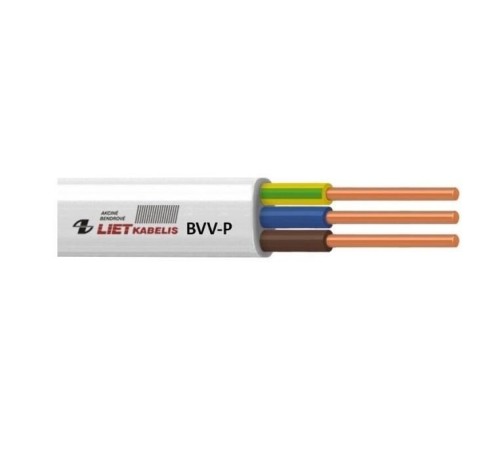 CABLE BVV-P 3X1.5 WHITE 25M