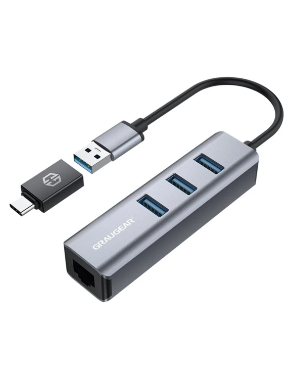 GRAUGEAR G-HUB31L-A USB 3.2 Gen 1 (3.1 Gen 1) Type-A 5000 Mbit/s