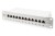 Digitus Panel krosowy (patch panel) 10'' 12x RJ45, LSA poziom, kat.6A, ekranowany, 1U, szary, prowadnica kabli