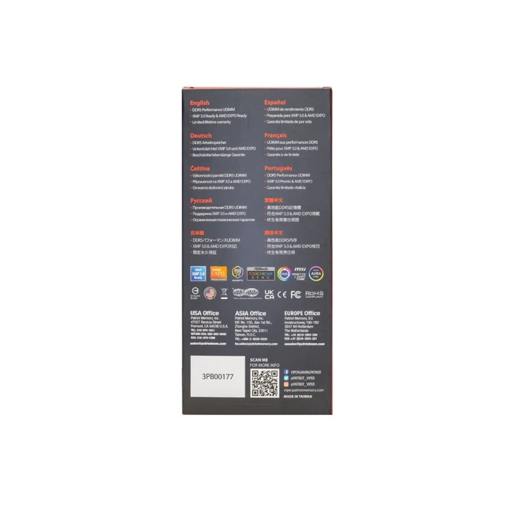 Patriot Viper Venom AMD DDR5 16GB 6000MHz CL36 EXPO