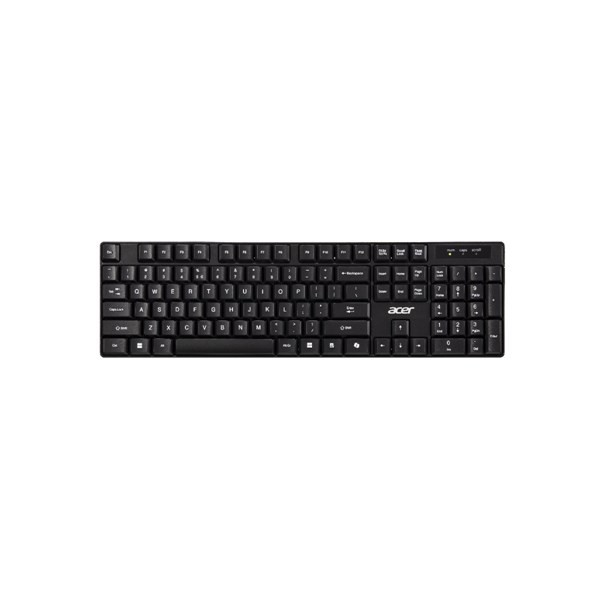Acer GP.ACC11.03M klawiatura Dołączona myszka Dom/Biuro RF Wireless Czarny, Szary