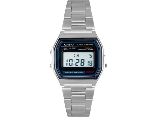 Casio A158WA-1DF zegarek Zegarek na rękę Stal nierdzewna
