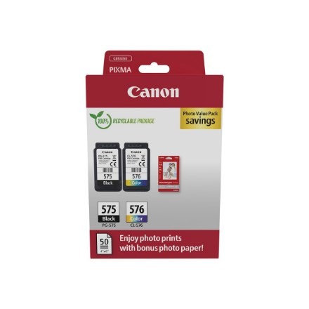 Canon 5438C004 nabój z tuszem 2 szt. Oryginalny Czarny, Cyjan, Purpurowy, Żółty