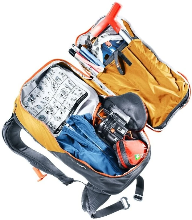Plecak Deuter Alproof Lite 20 SL - cinnamon/blac + Kosmetyczka Deuter Wash Center I, raisin/caspia