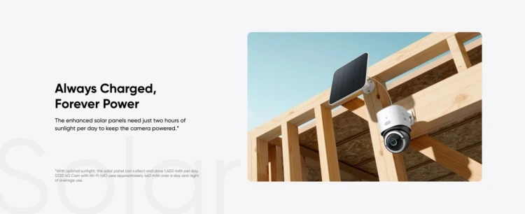 Eufy 4G LTE Cam S330 Tubowa Kamera bezpieczeństwa IP Zewnętrzna 3840 x 2160 px Sufit / ściana / słup