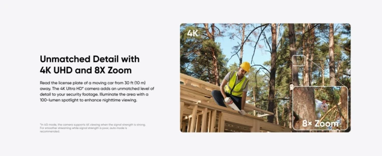 Eufy 4G LTE Cam S330 Tubowa Kamera bezpieczeństwa IP Zewnętrzna 3840 x 2160 px Sufit / ściana / słup