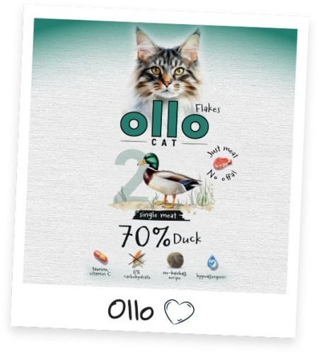 Ollo saszetka nr 2 kot Kaczka 85 g