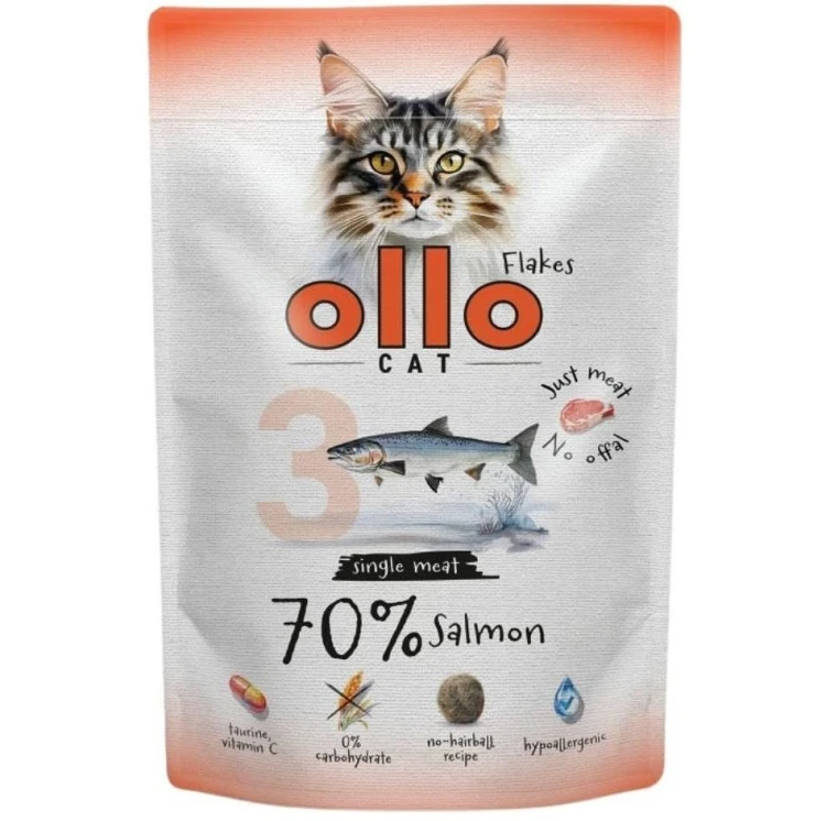 Ollo saszetka nr 3 kot Łosoś 85 g