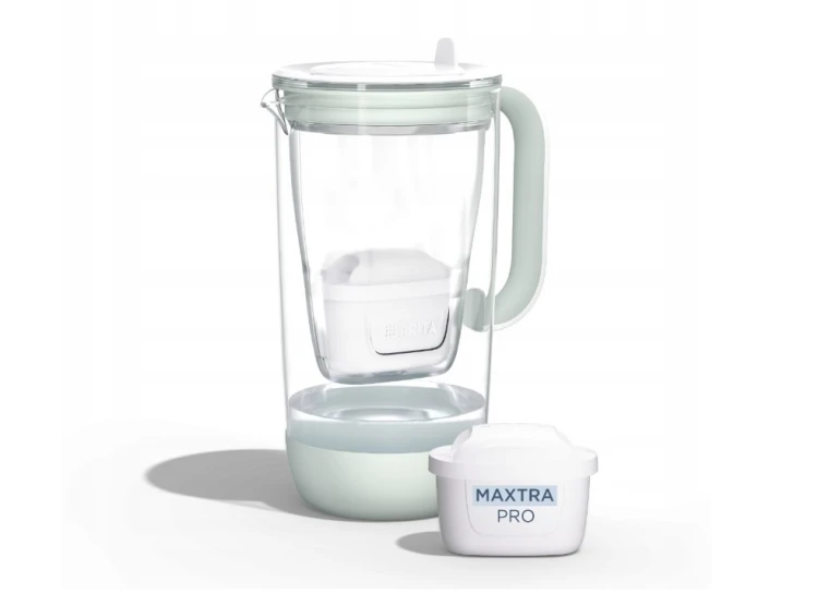 Dzbanek filtrujący Brita Glass+1MaxtraProPP 2,5l | miętowy