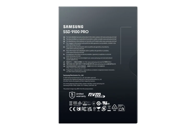 SSD PCIE G5 M.2 NVME 4TB/9100 PRO MZ-VAP4T0BW SAMSUNG