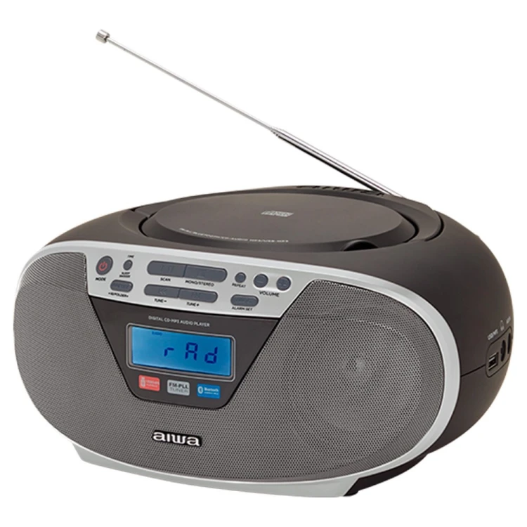 AIWA boombox BBTU-400SL CD/FM RDS/USB/BT srebrny