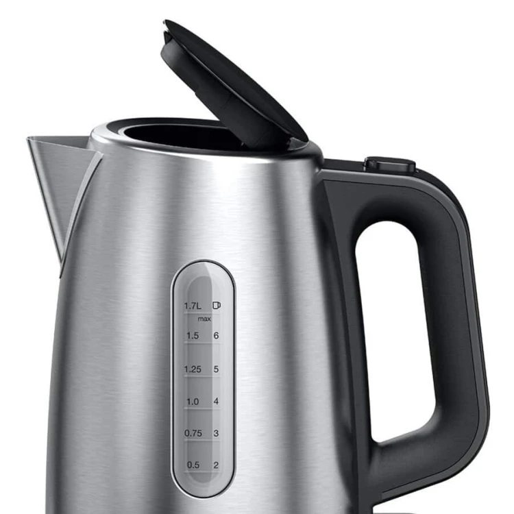 Braun PurShine WK102AI-WK1500BK czajnik elektryczny 1,7 l 2200 W Czarny, Stal nierdzewna