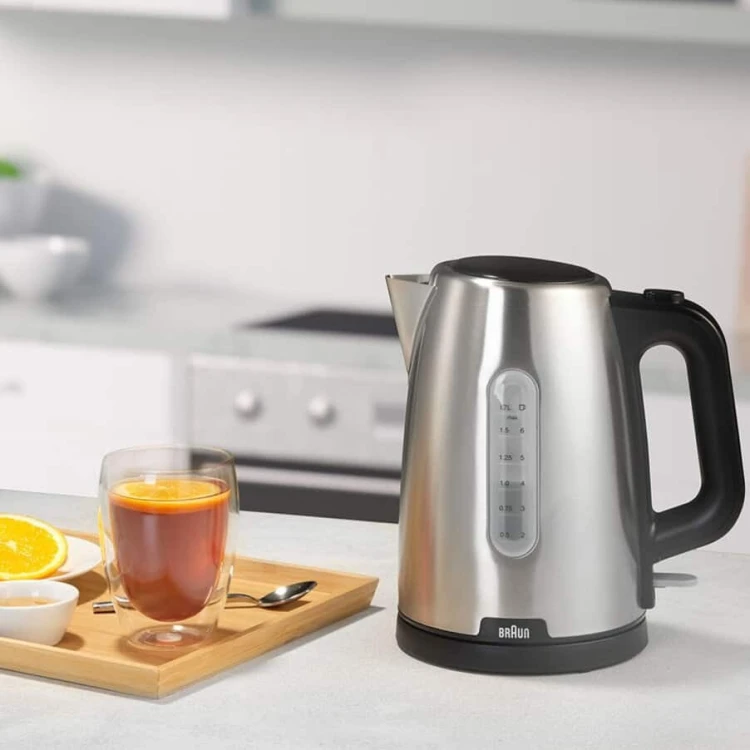 Braun PurShine WK102AI-WK1500BK czajnik elektryczny 1,7 l 2200 W Czarny, Stal nierdzewna