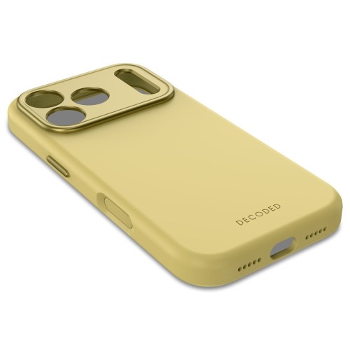 Decoded Silicone Backcover Apple iPhone 17 Pro Yuma Yellow pokrowiec na telefon komórkowy 16 cm (6.3") Żółty