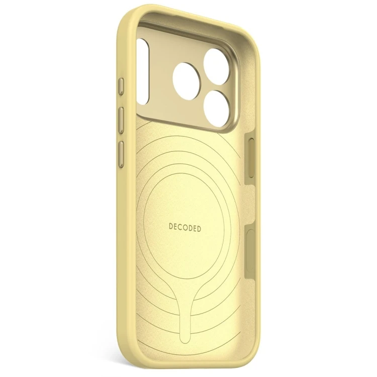 Decoded Silicone Backcover Apple iPhone 17 Pro Yuma Yellow pokrowiec na telefon komórkowy 16 cm (6.3") Żółty