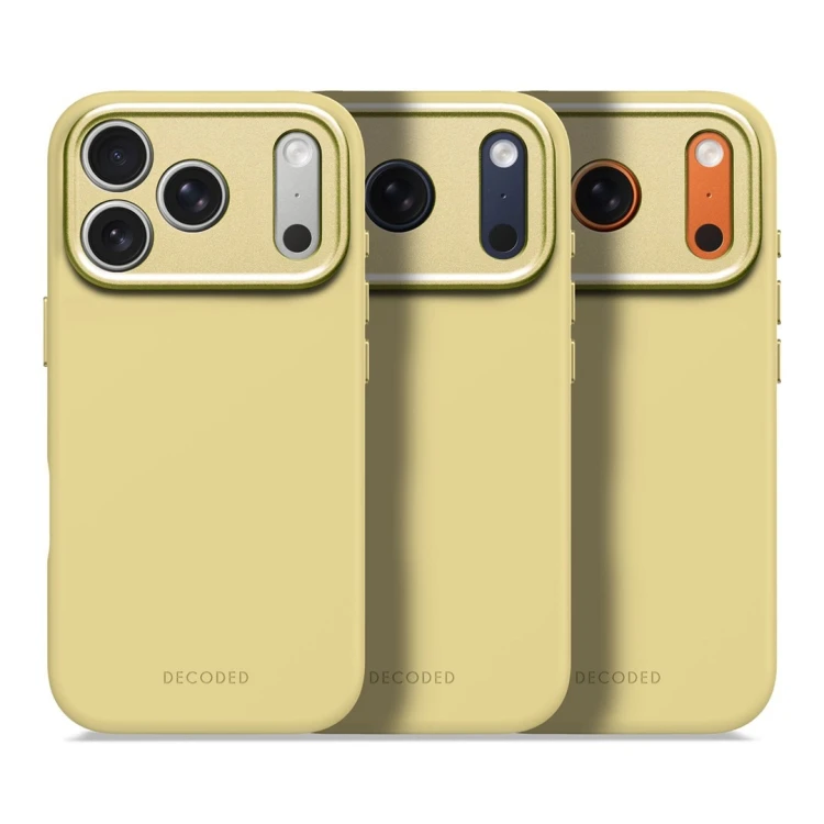 Decoded Silicone Backcover Apple iPhone 17 Pro Yuma Yellow pokrowiec na telefon komórkowy 16 cm (6.3") Żółty