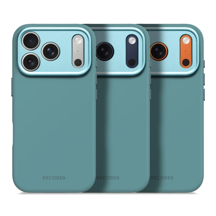 Decoded Silicone Backcover Apple iPhone 17 Pro Retro Blue pokrowiec na telefon komórkowy 16 cm (6.3") Niebieski