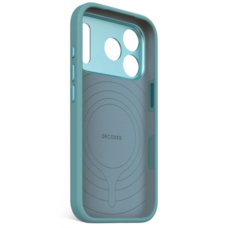 Decoded Silicone Backcover Apple iPhone 17 Pro Retro Blue pokrowiec na telefon komórkowy 16 cm (6.3") Niebieski