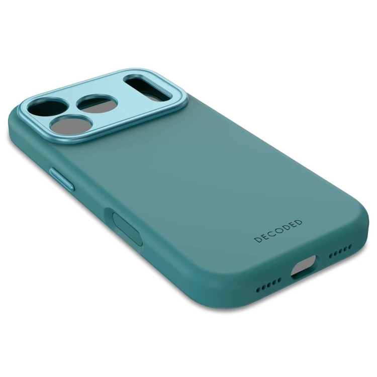 Decoded Silicone Backcover Apple iPhone 17 Pro Retro Blue pokrowiec na telefon komórkowy 16 cm (6.3") Niebieski