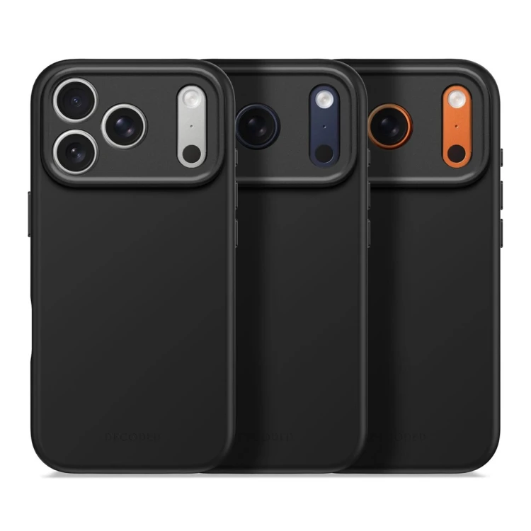 Decoded Silicone Backcover Apple iPhone 17 Pro Phantom Black pokrowiec na telefon komórkowy 16 cm (6.3") Czarny