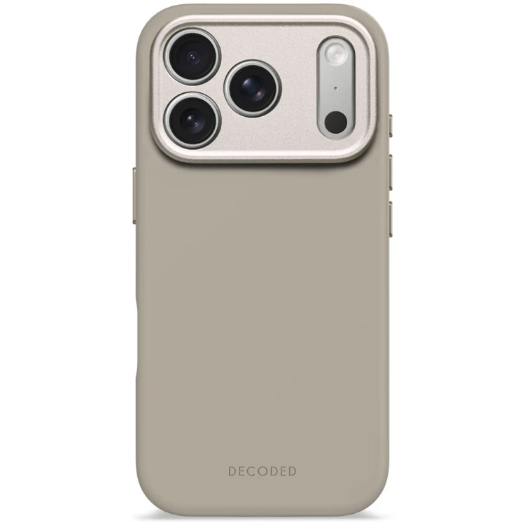 Decoded Silicone Backcover Apple iPhone 17 Pro Soft Taupe pokrowiec na telefon komórkowy 16 cm (6.3") Szarobrązowy