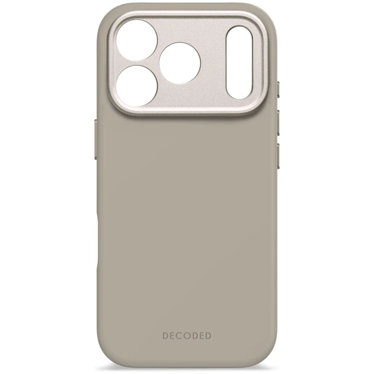 Decoded Silicone Backcover Apple iPhone 17 Pro Soft Taupe pokrowiec na telefon komórkowy 16 cm (6.3") Szarobrązowy