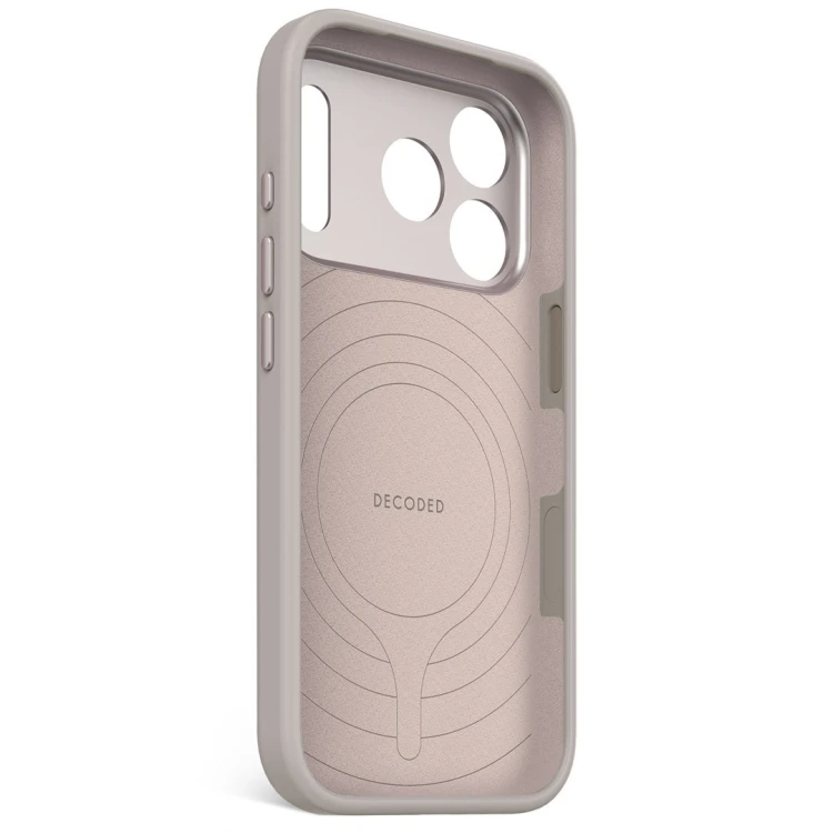 Decoded Silicone Backcover Apple iPhone 17 Pro Soft Taupe pokrowiec na telefon komórkowy 16 cm (6.3") Szarobrązowy