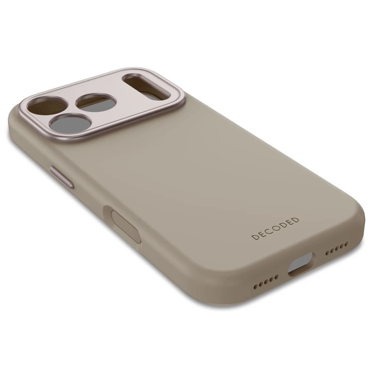 Decoded Silicone Backcover Apple iPhone 17 Pro Soft Taupe pokrowiec na telefon komórkowy 16 cm (6.3") Szarobrązowy