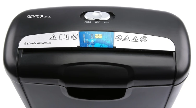 Genie 240 S niszczarka Rozdrabnianie taśmowe 72 dB Czarny